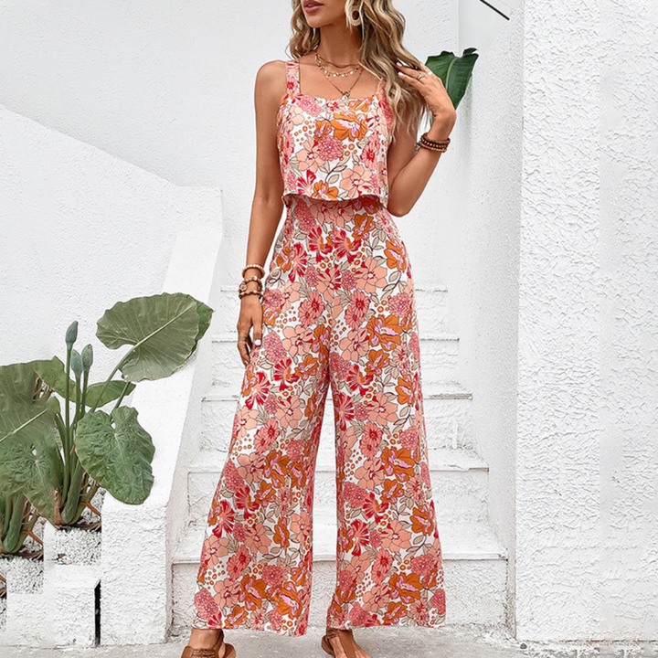 Desiree - Eleganter geblümter Damen-Jumpsuit