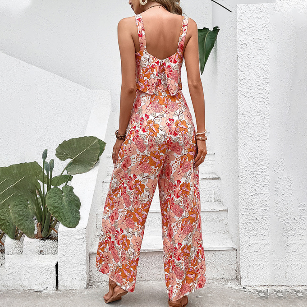 Desiree - Eleganter geblümter Damen-Jumpsuit