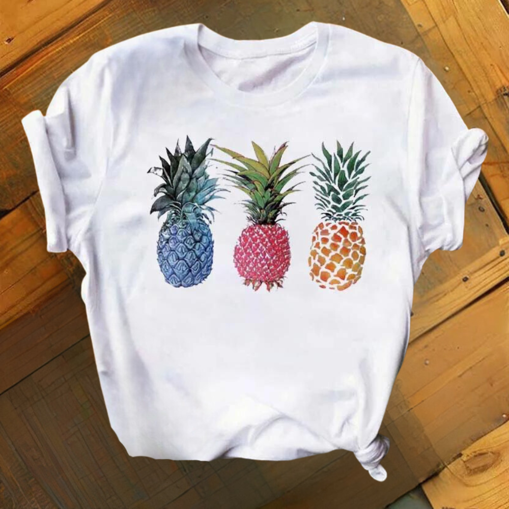 Marisol - Lässiges Shirt mit Ananas-Print für Damen