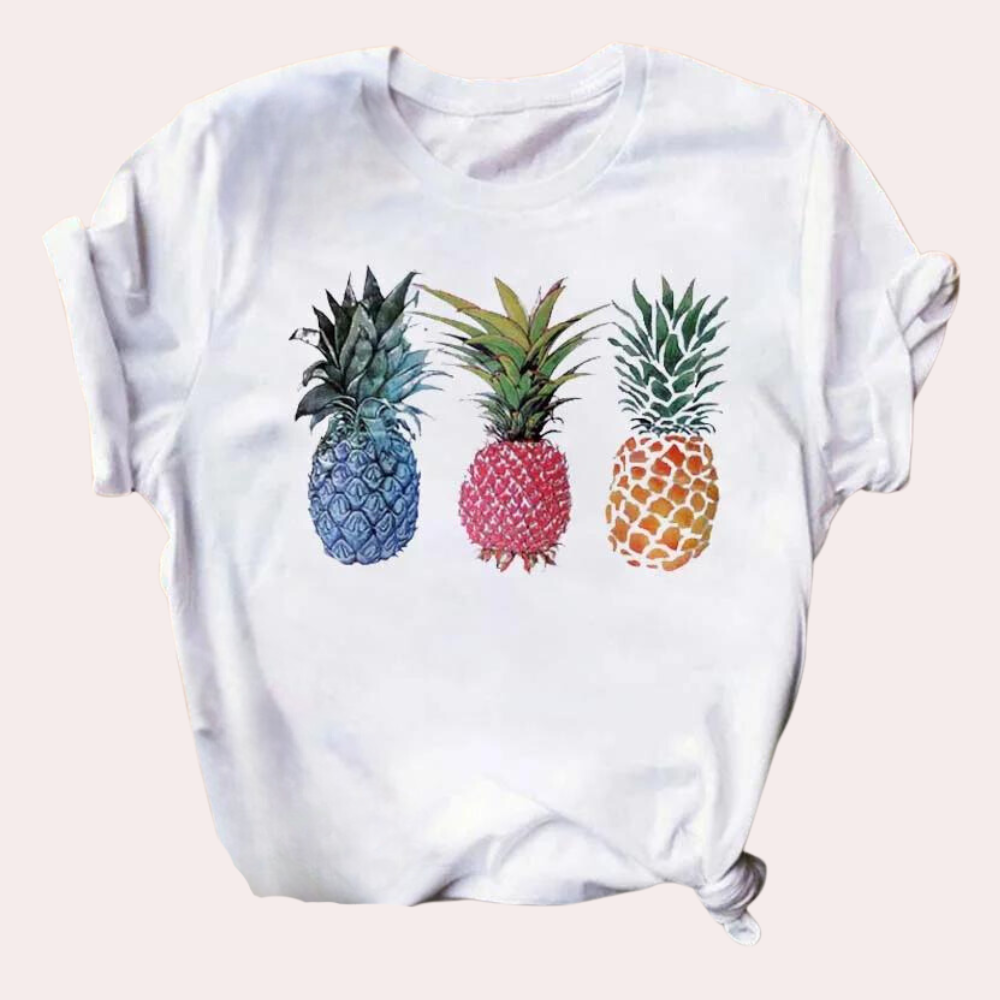 Marisol - Lässiges Shirt mit Ananas-Print für Damen