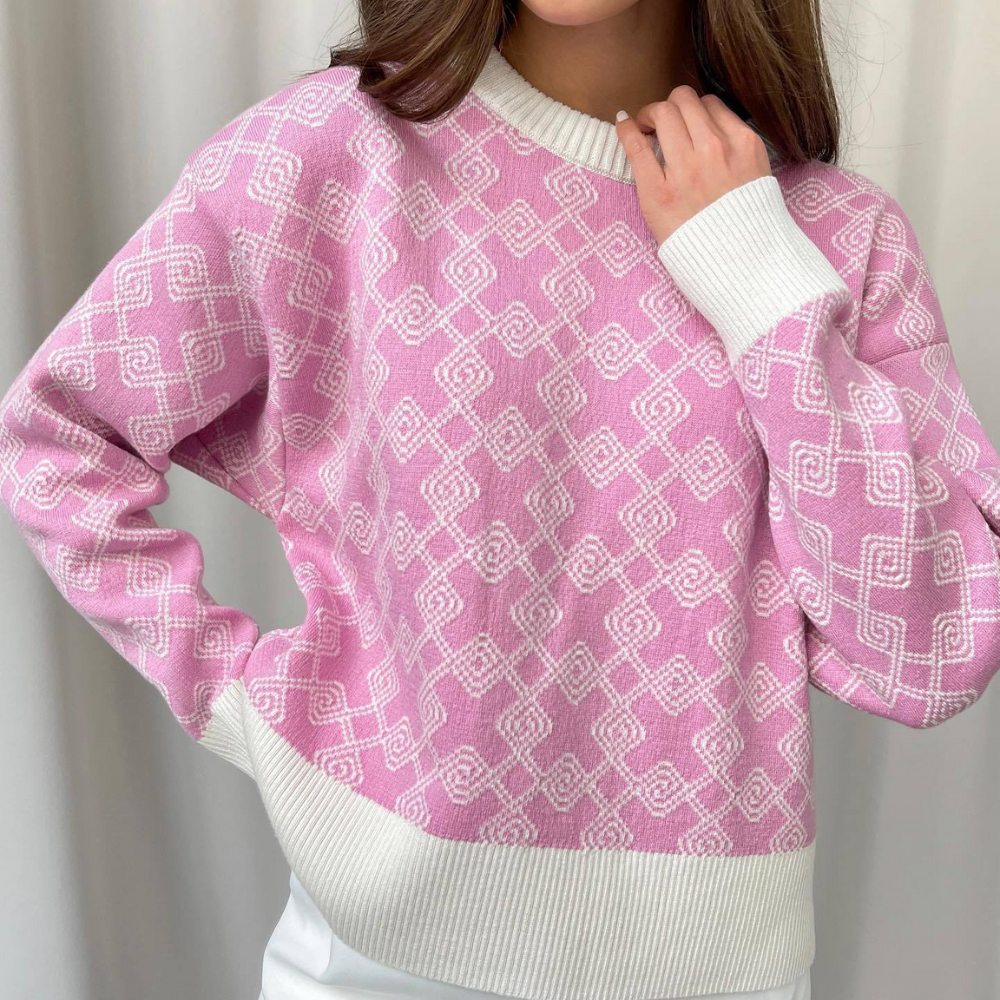 Ameyalli - Modischer Damenstrickpullover