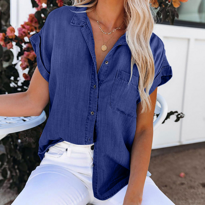 Shaloni - Leichtes Denim-Shirt für Damen