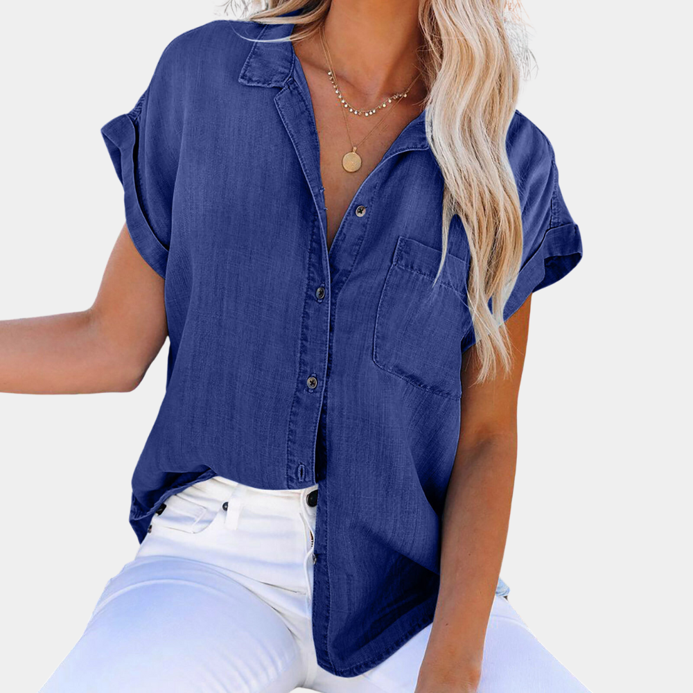 Shaloni - Leichtes Denim-Shirt für Damen