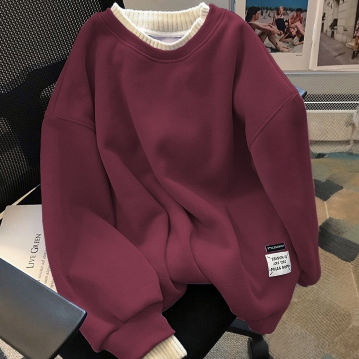 Joana - Minimalistisches, locker sitzendes Damen-Sweatshirt