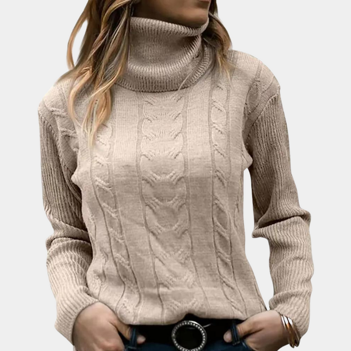 Serene - Eleganter Rollkragenpullover für Frauen