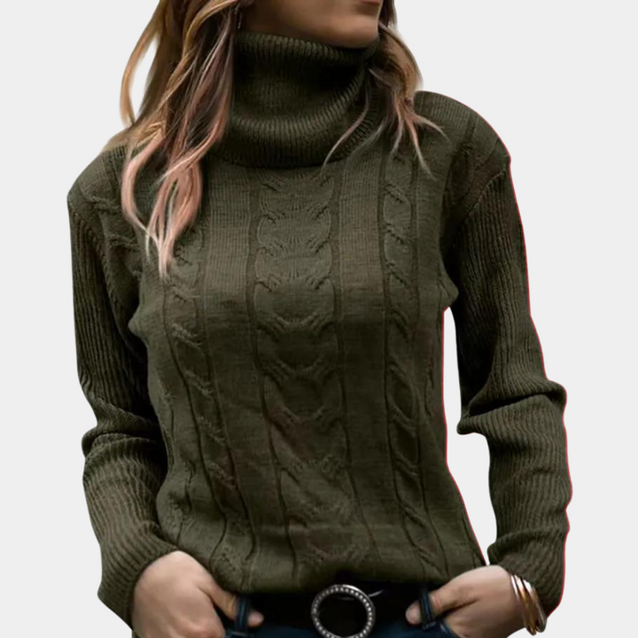 Serene - Eleganter Rollkragenpullover für Frauen