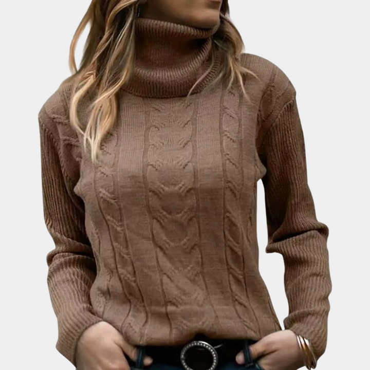 Serene - Eleganter Rollkragenpullover für Frauen