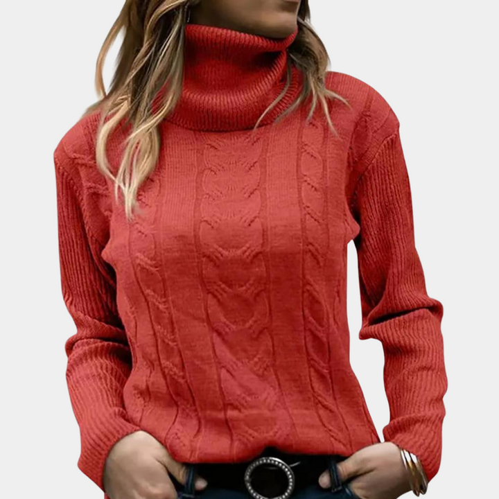 Serene - Eleganter Rollkragenpullover für Frauen