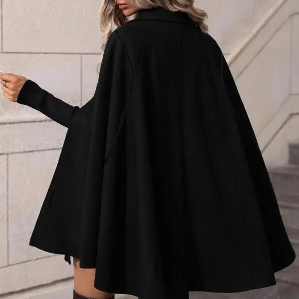 Corinne - Klassischer und kuscheliger Damen-Cape-Mantel