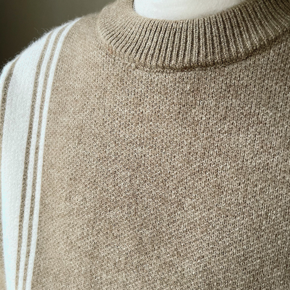 Razvan - Moderner Herrenstrickpullover mit Rundhalsausschnitt