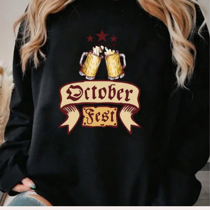 Eleftheria - Lässiges Damen Oktoberfest-Sweatshirt