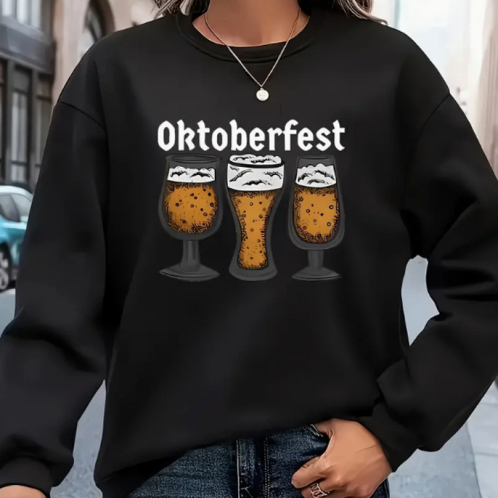 Agapi - Auffälliges Oktoberfest-Sweatshirt für Damen