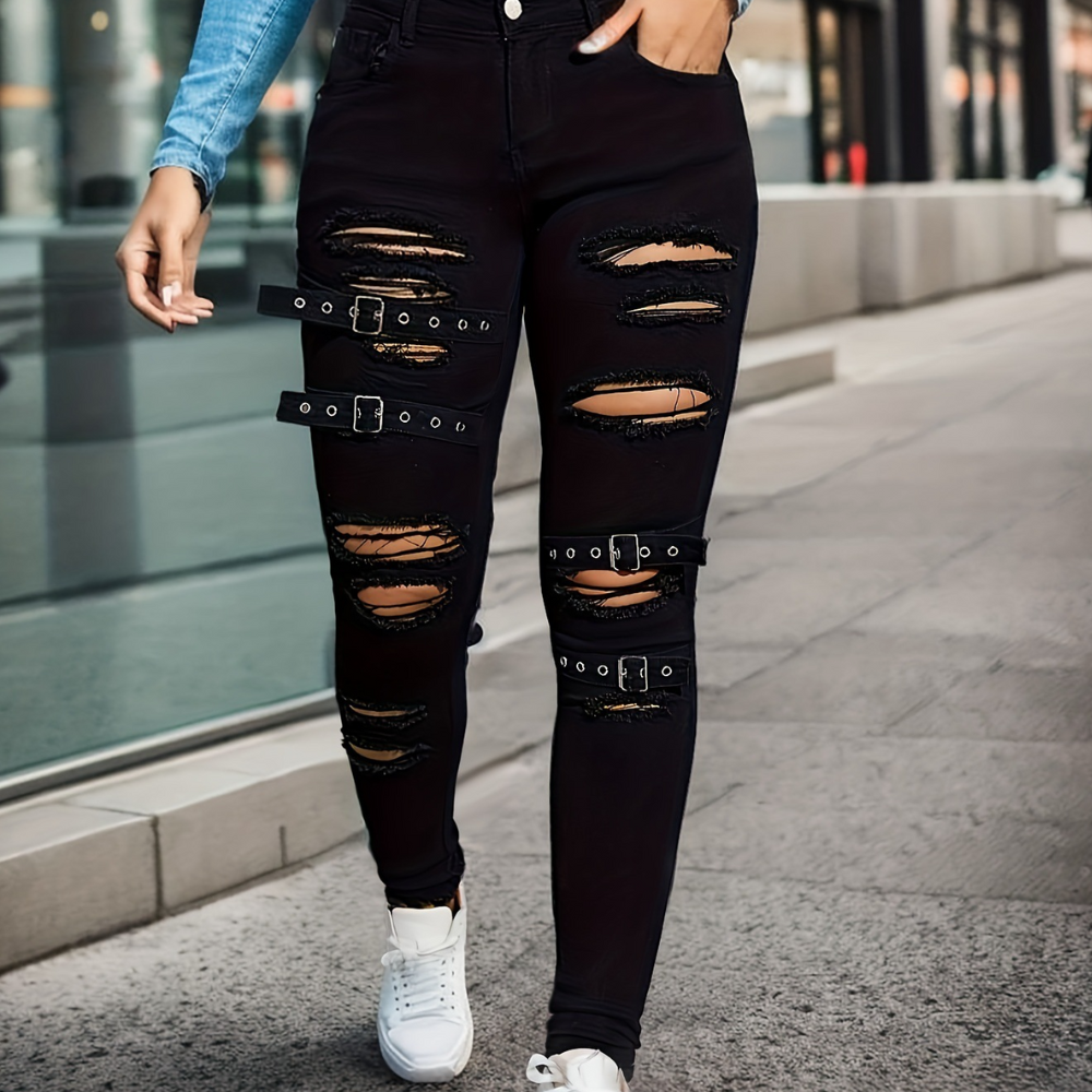 Sotiria - Stylische Hosen mit trendigem Ripped-Look