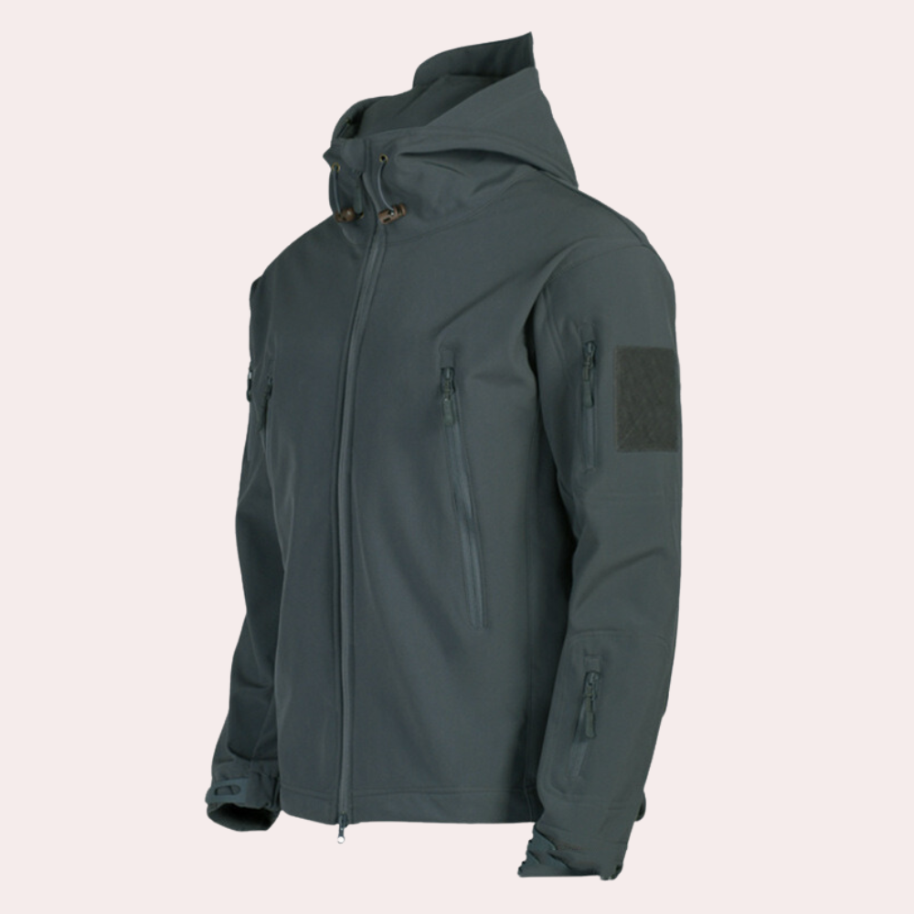 Timotheos - Herren-Windbreaker-Jacke mit Kapuze