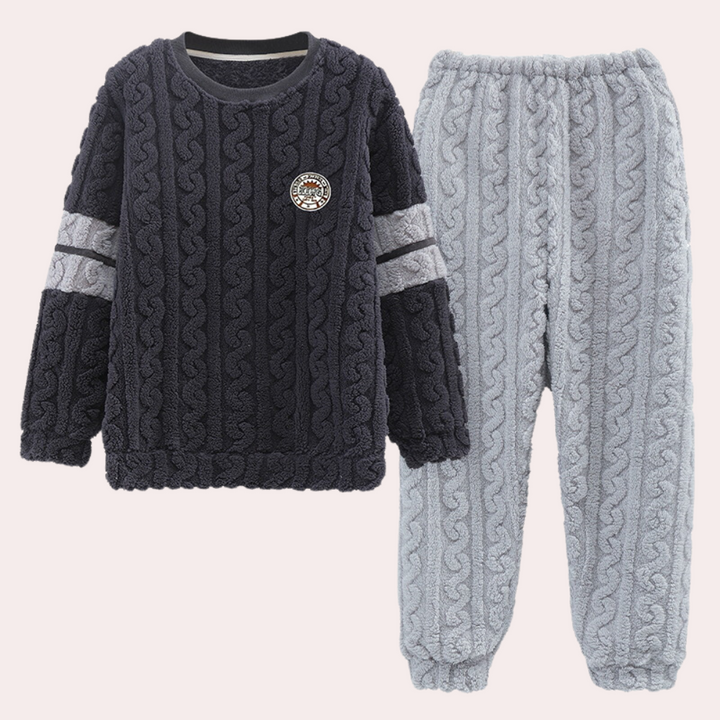 Norice - Warmes Pyjama-Set für Herren für den Winter