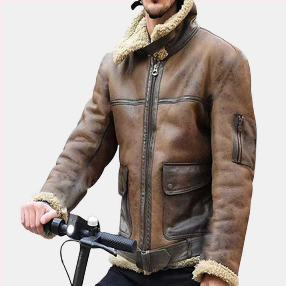 Erno - Stylische Retro-Bikerjacke für Herren