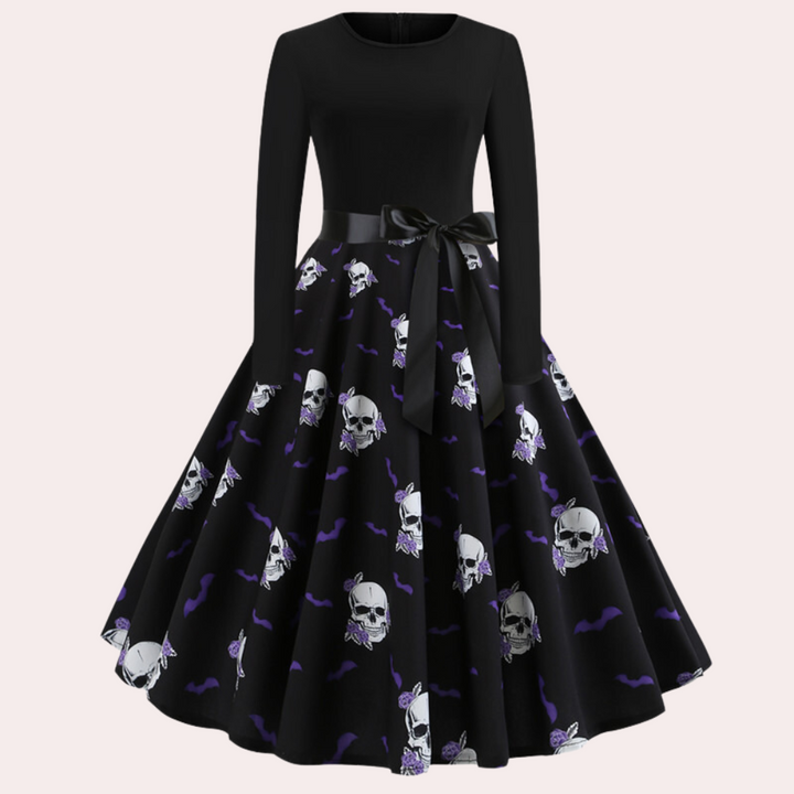 Armina – Lebhaftes Gruseliges Halloween-Kleid für Damen