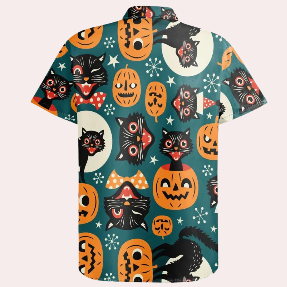 Joaquin - Lässiges Cartoon-Halloween-Shirt für Herren