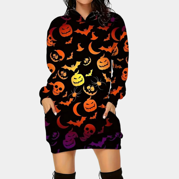 Zsusanna - Lustiges und festliches Halloween-Kapuzenkleid für Damen