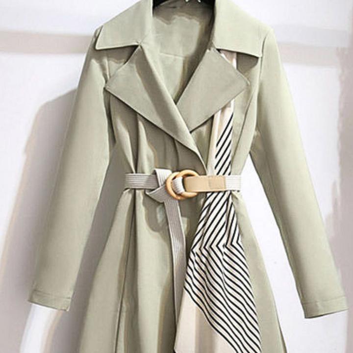 Aurembiaix - Eleganter Damen Trenchcoat mit Gürtel