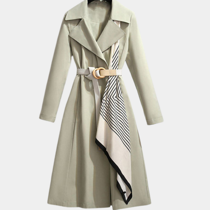 Aurembiaix - Eleganter Damen Trenchcoat mit Gürtel