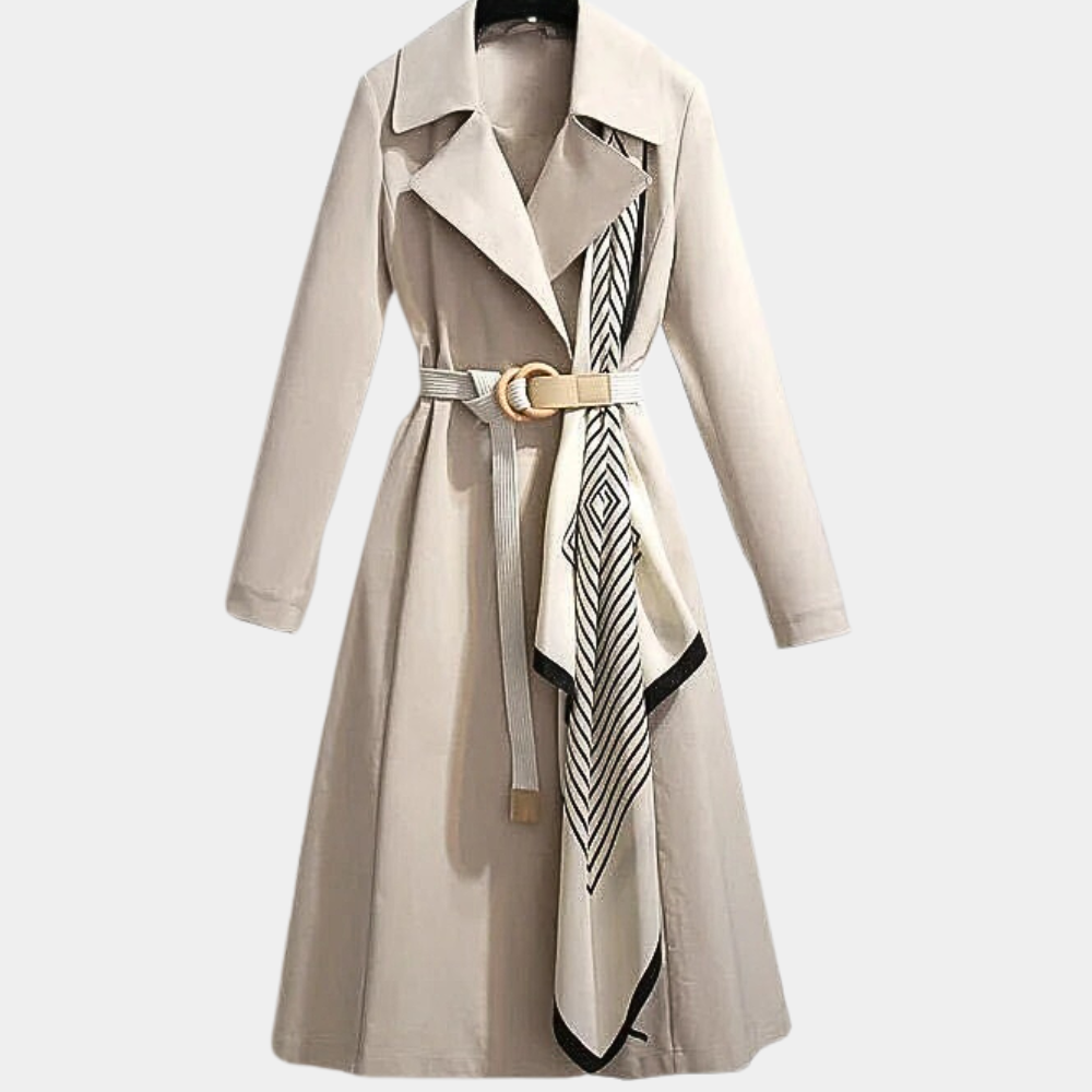 Aurembiaix - Eleganter Damen Trenchcoat mit Gürtel