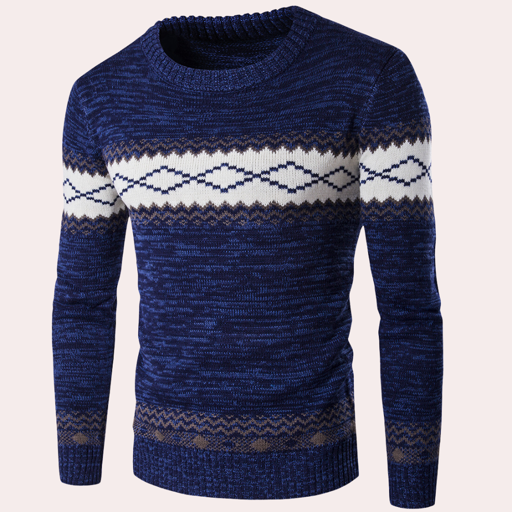 Vazul - Stylischer gemusterter Pullover für Herren