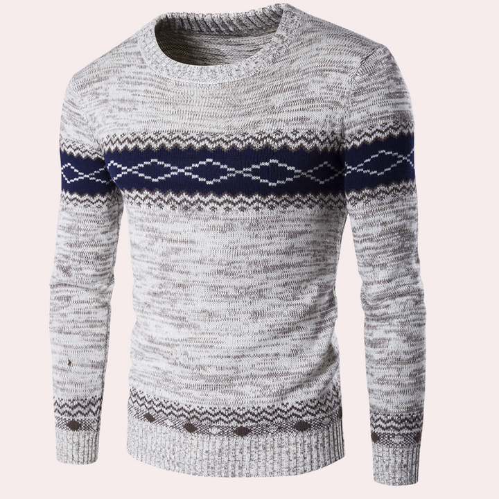 Vazul - Stylischer gemusterter Pullover für Herren