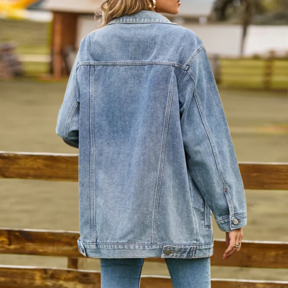 Elizabeth - Klassische Denim-Winterjacke für Damen