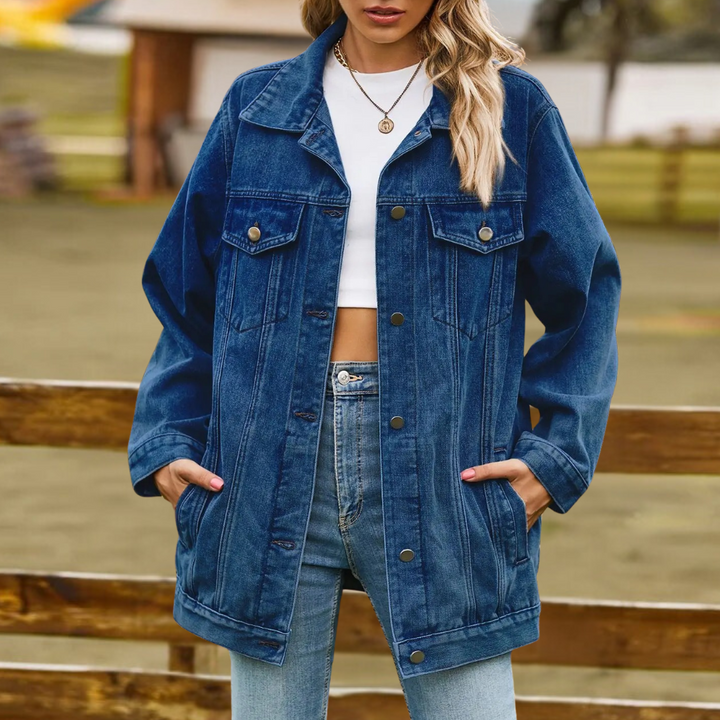 Elizabeth - Klassische Denim-Winterjacke für Damen