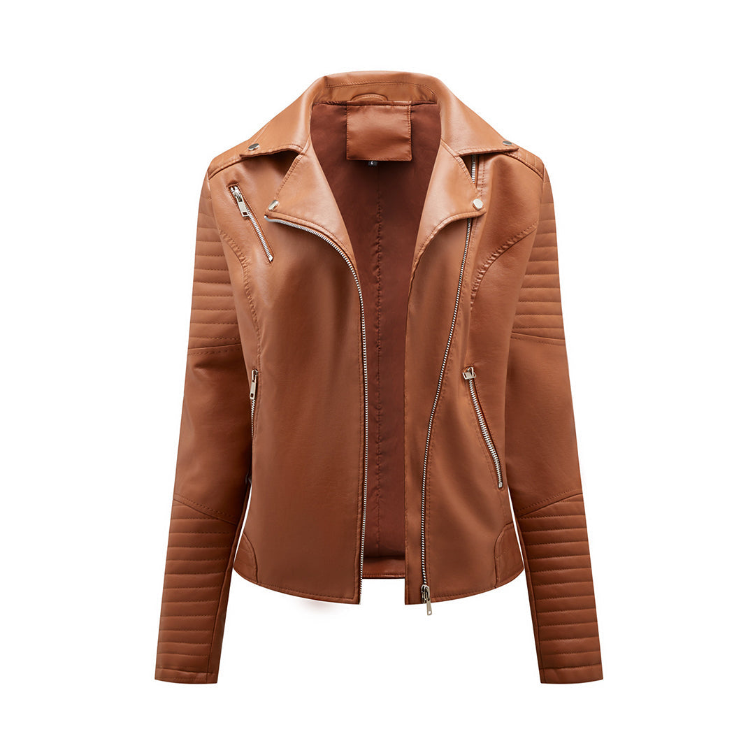 Stylische lederjacke