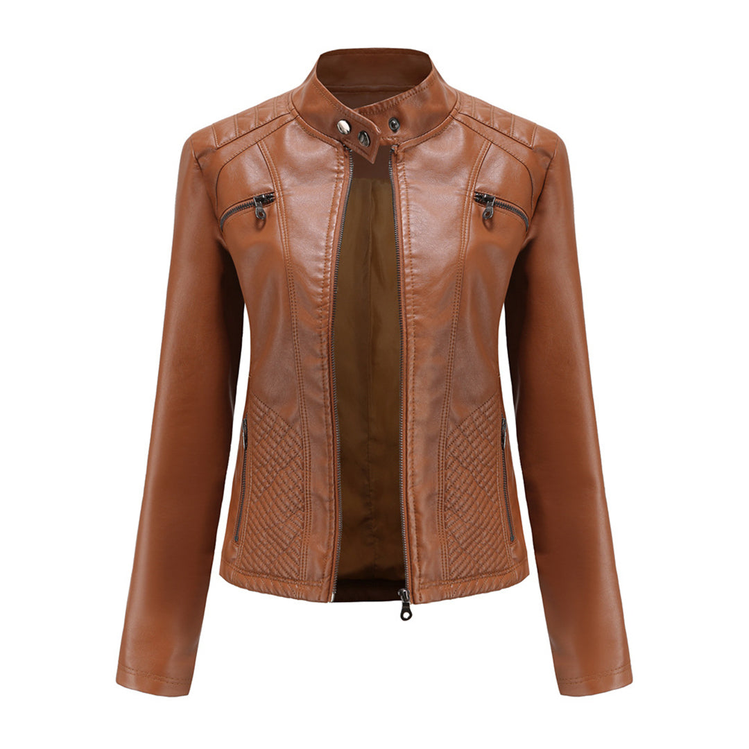 Stylische lederjacke