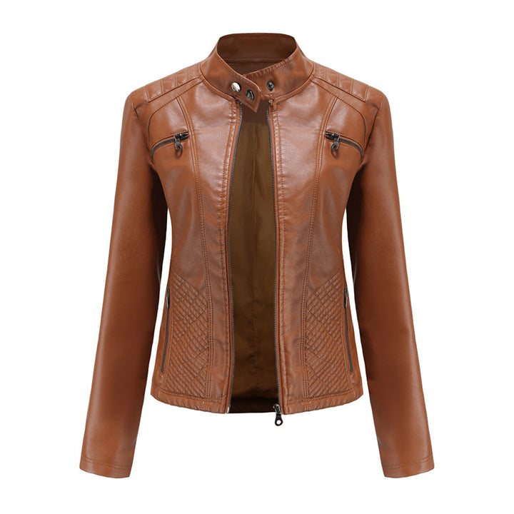 Stylische lederjacke