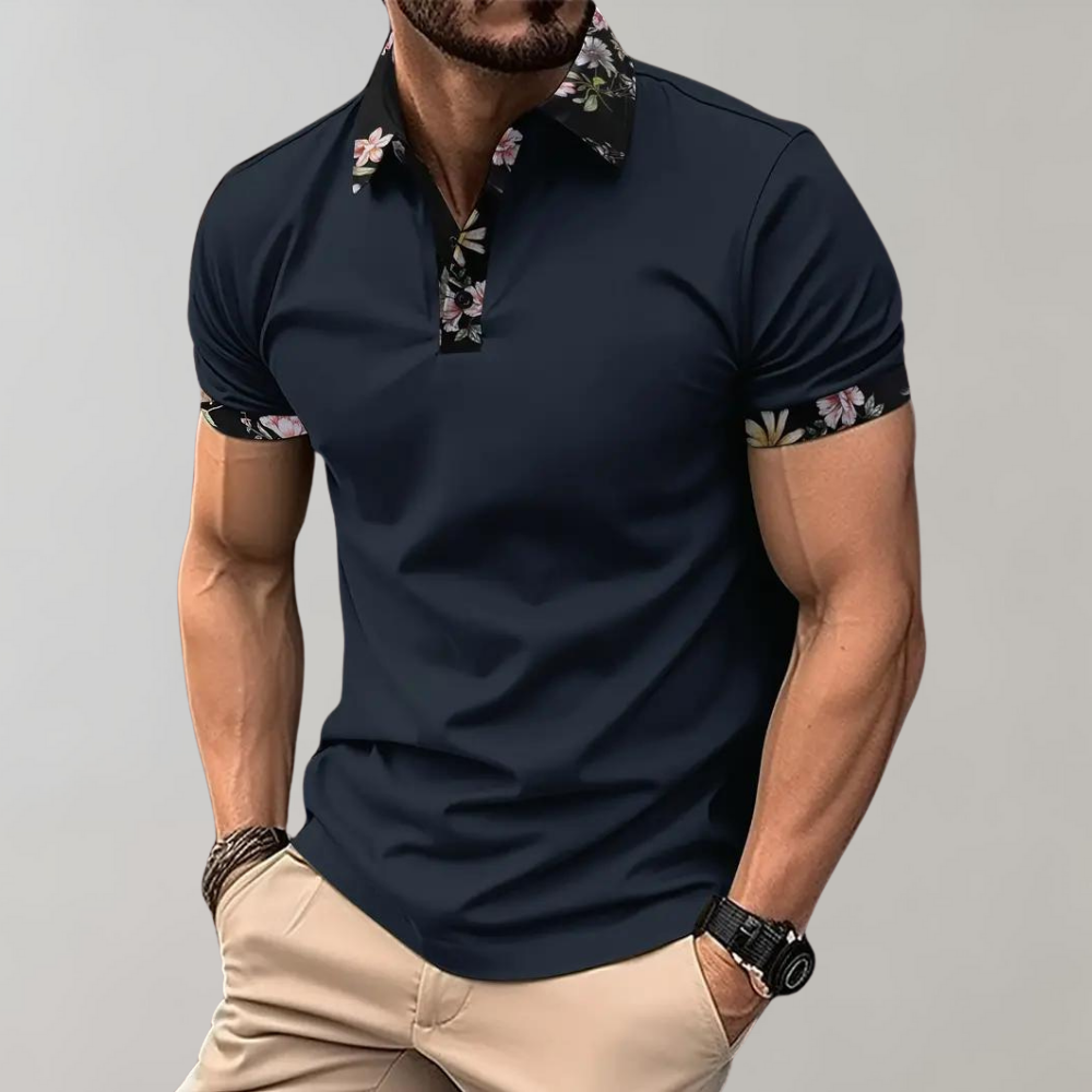 Dunkelblau Polo Shirt für Herren