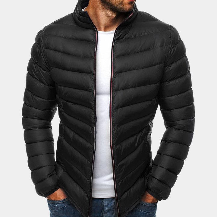 Schwarze Sehr warme winterjacke herren