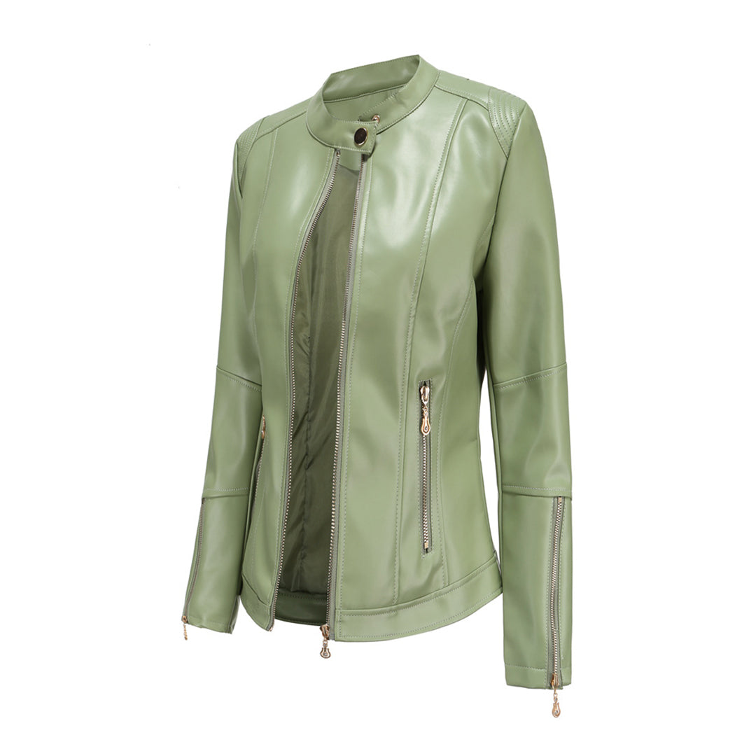 Stylische lederjacke