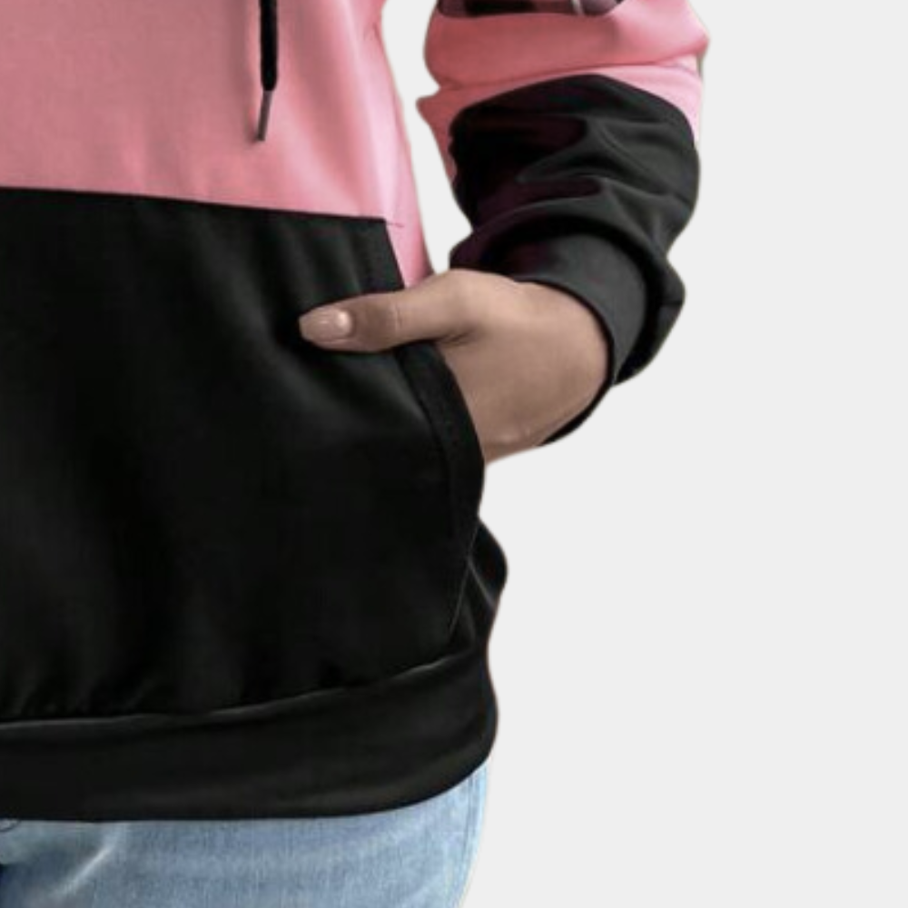 SEREIA - Modischer Farbblock-Hoodie für Damen