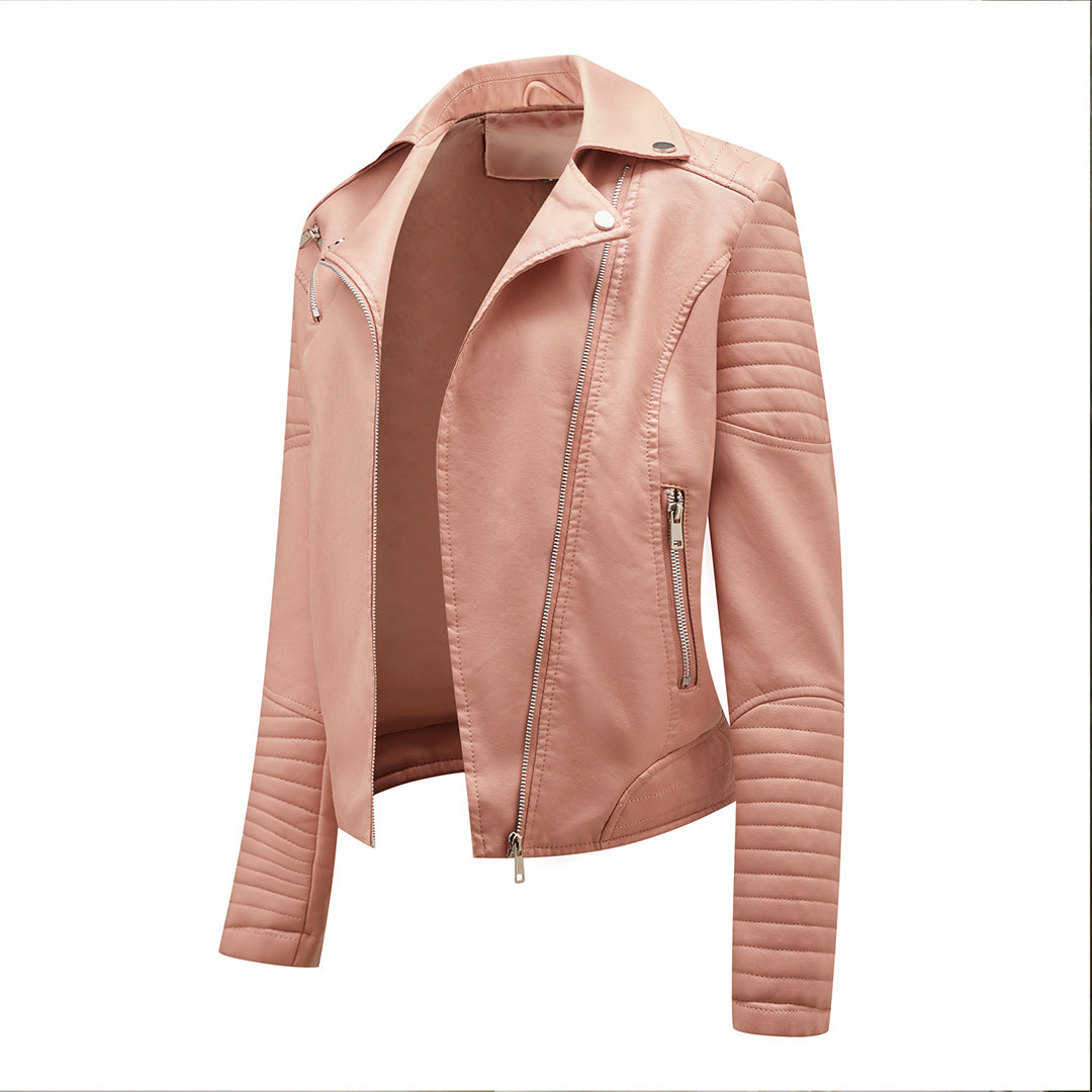 Stylische lederjacke