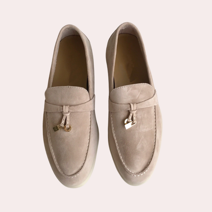 Beige Loafer für Damen