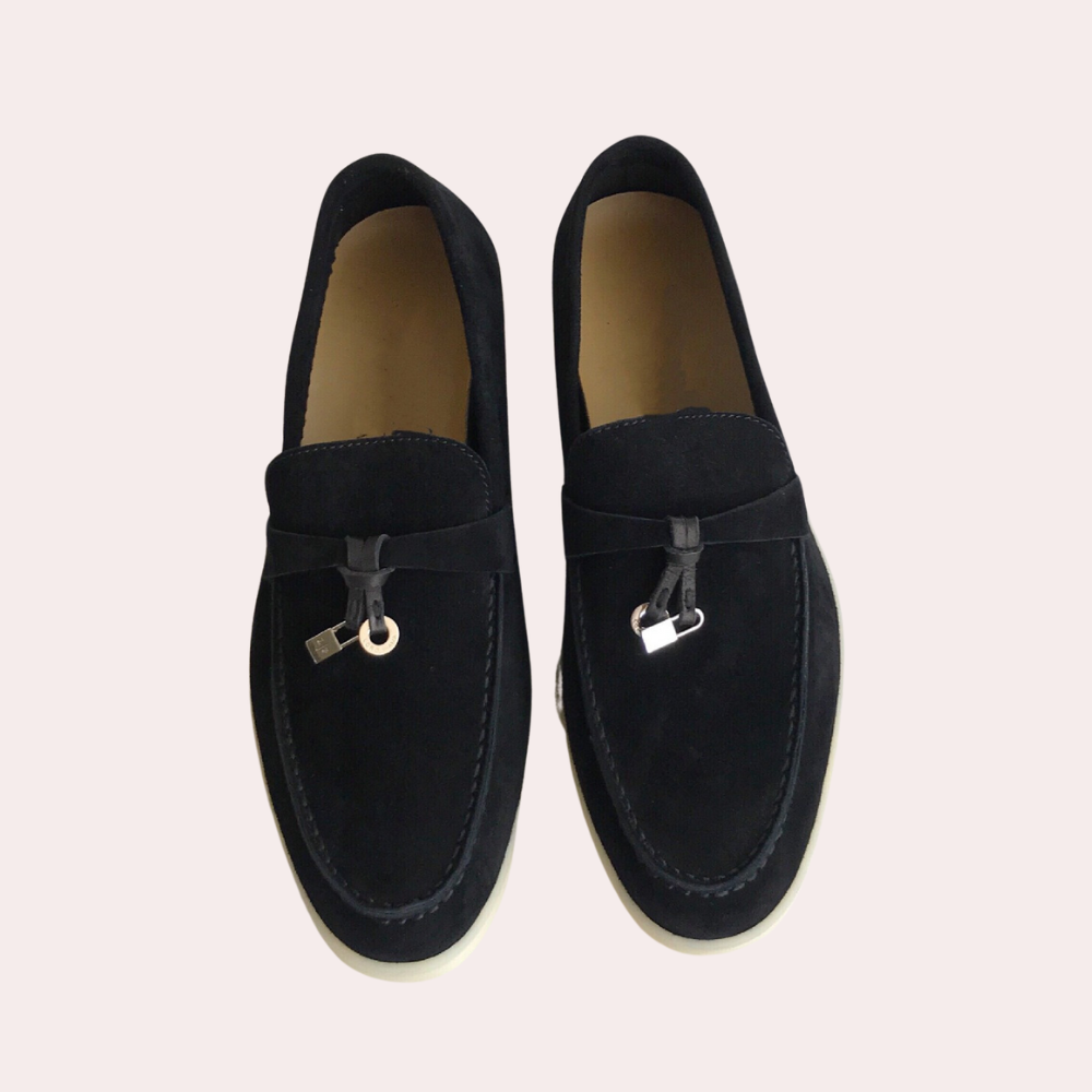 Schwarze Loafer für Damen 