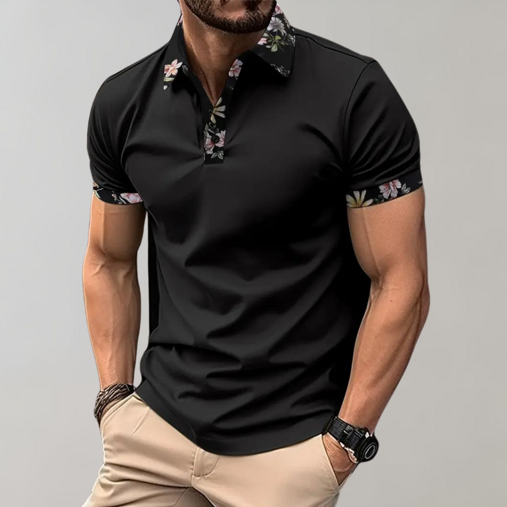 Schwarze Polo Shirt für Herren