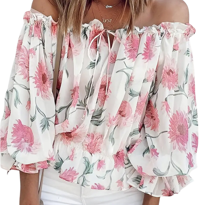 Stilvolle Blumenbluse für Damen