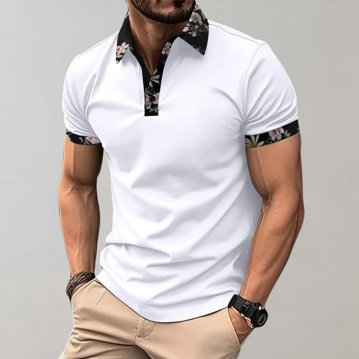 Weiß Polo shirt für Herren