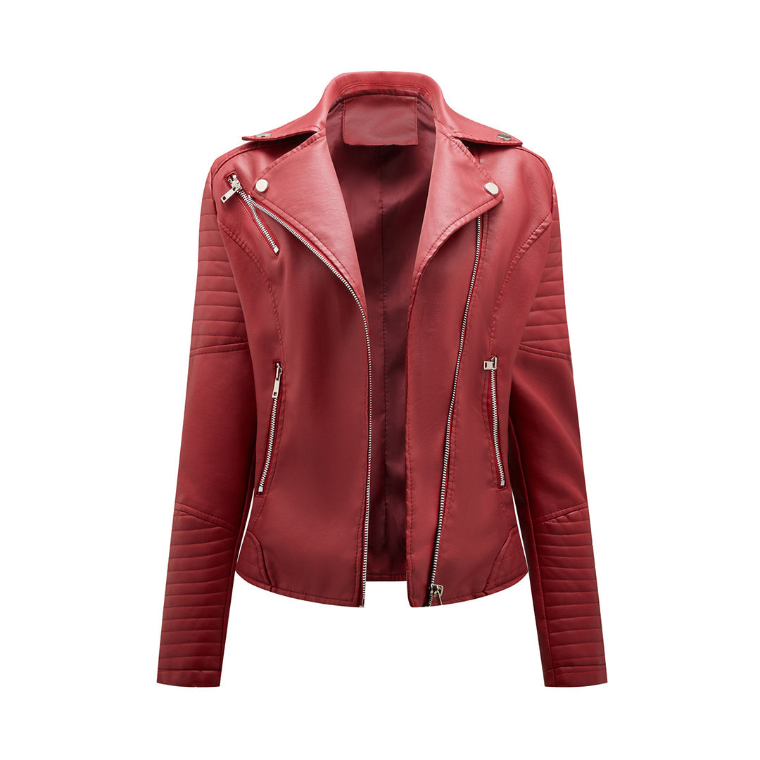 Stylische lederjacke