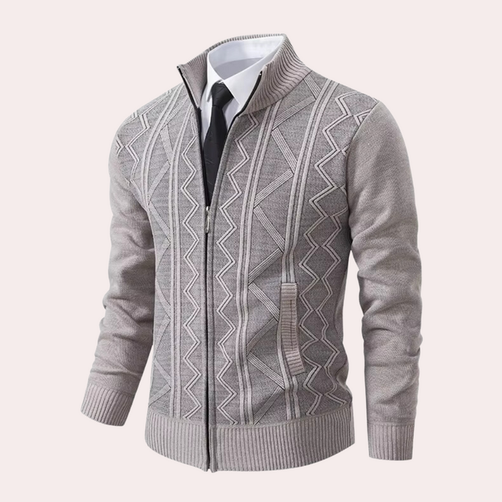 RICKY - Eleganter Strickcardigan Für Herren