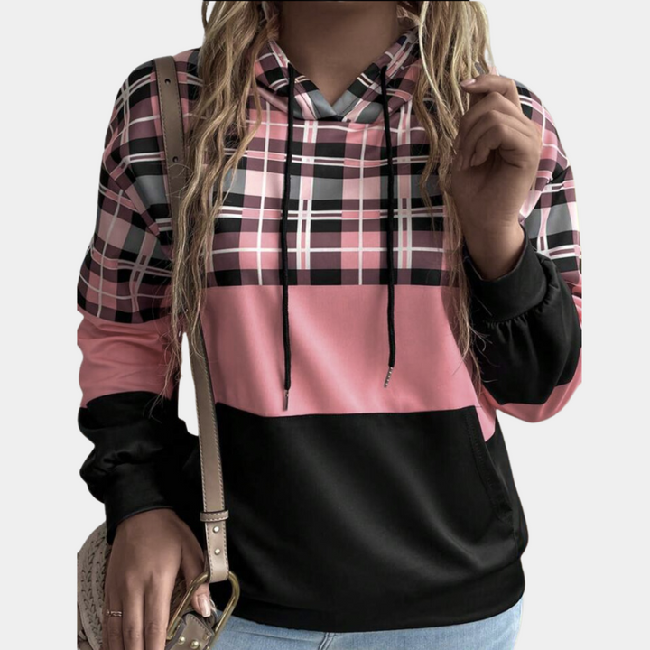 SEREIA - Modischer Farbblock-Hoodie für Damen