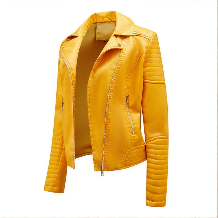 Stylische lederjacke