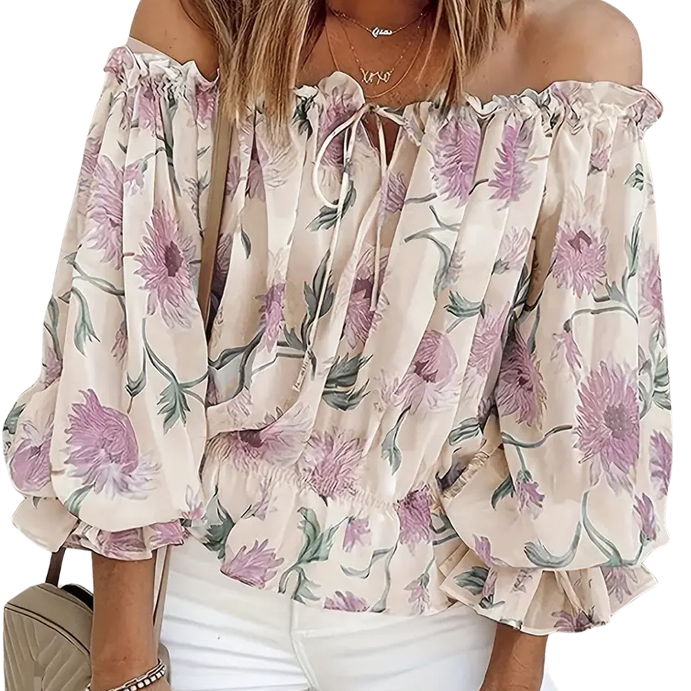 Stilvolle Blumenbluse für Damen