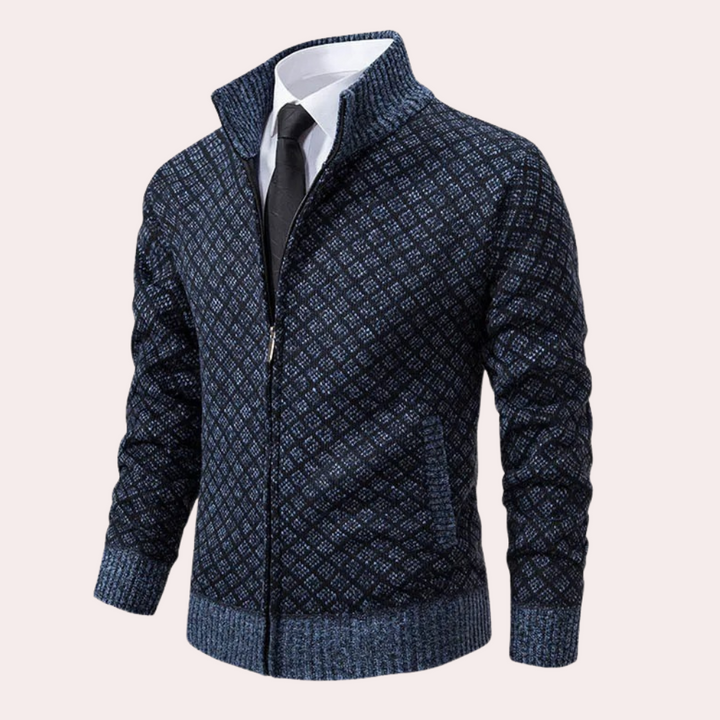 HENRY - Moderner Strickcardigan Für Herren