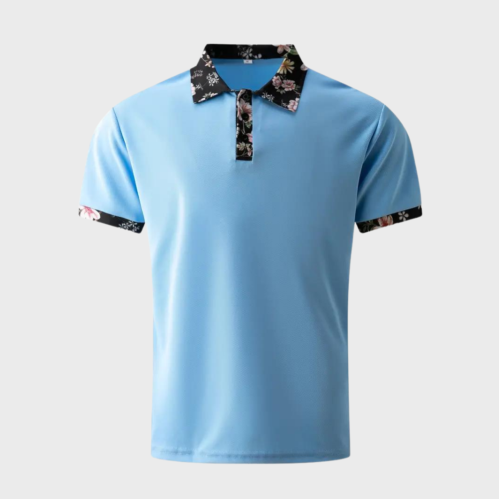 polo shirt herren hellblau